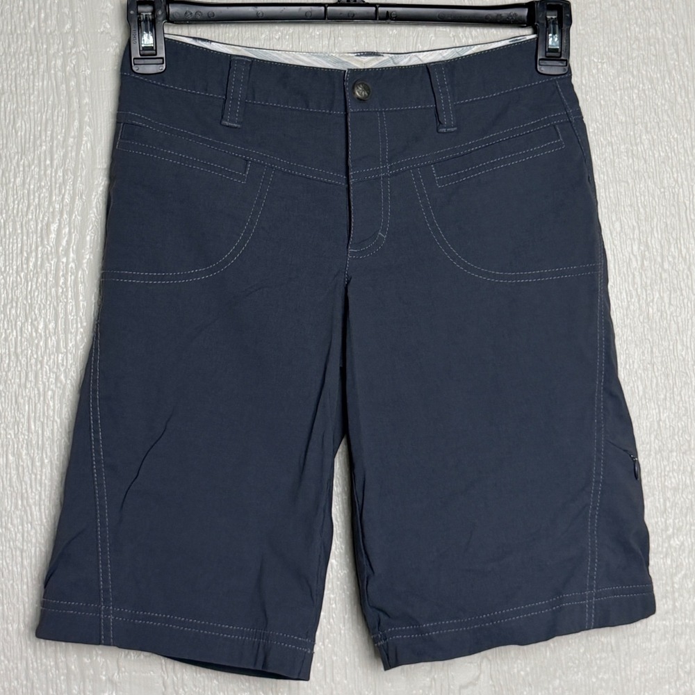 Athleta Womens Gray Nylon Hiking Golf Shorts Size 0 Outdoor Performance EUC